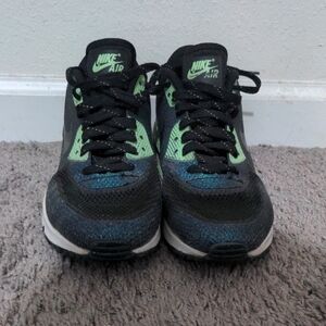 Nike Kids Air Max Sneakers - Black and Green